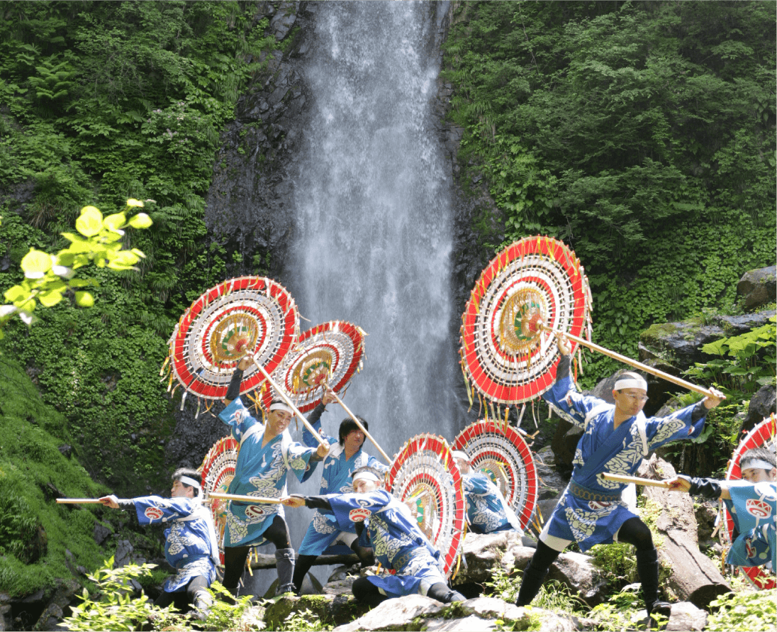 因幡の傘踊りの写真
